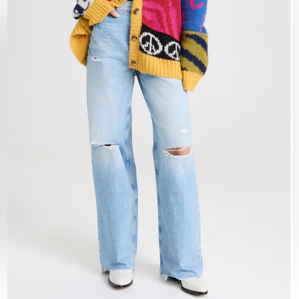 MOTHER Spinner Zip Heel Chew Jeans - size 29